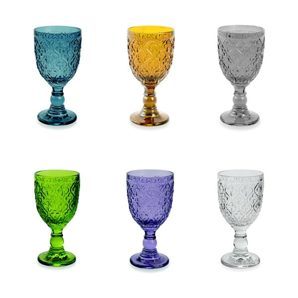 Marrakech 6 db-os színes pohárszett, 280 ml - Villa d'Este
