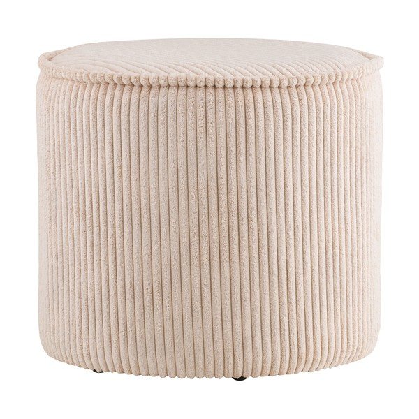 Bézs kordbársony puff Taupo – House Nordic-image-2