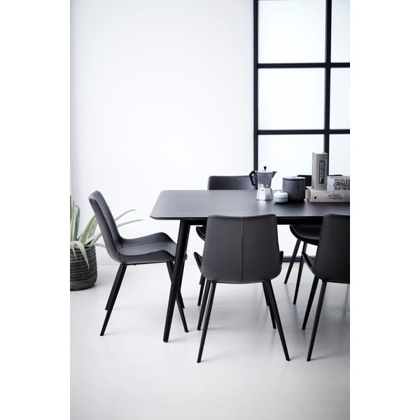 Hype fekete műbőr étkezőszék - DAN-FORM Denmark-image-3