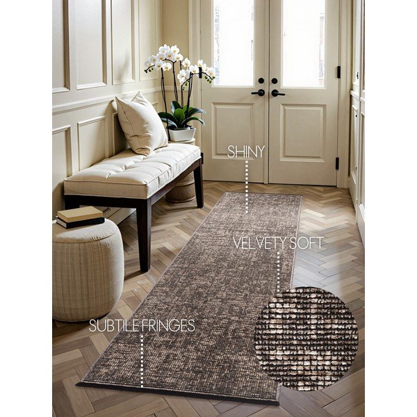 Bézs futószőnyeg 80x250 cm Prisma – Elle Decoration-image-1