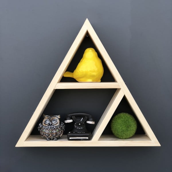 Simple Triangle fali polc fából-image-4
