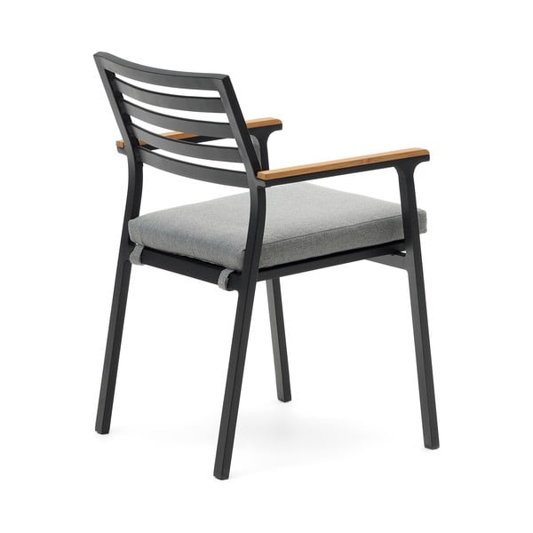 Fekete fém kerti szék Bona – Kave Home-image-4