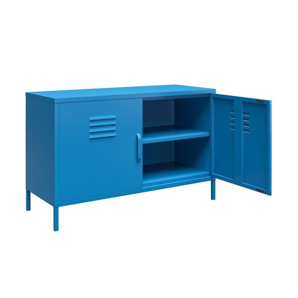 Cache kék fém szekrény, 100 x 64 cm - Novogratz-image-1