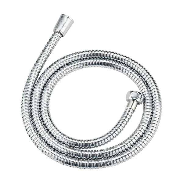 Fényes ezüstszínű zuhanyfej csővel Basic Line – Wenko-image-3