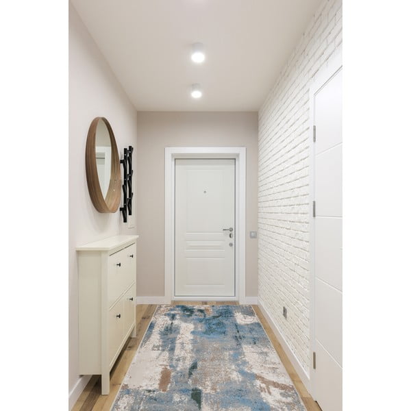 Világoskék futószőnyeg 80x300 cm Sensi Zashi – FD-image-1