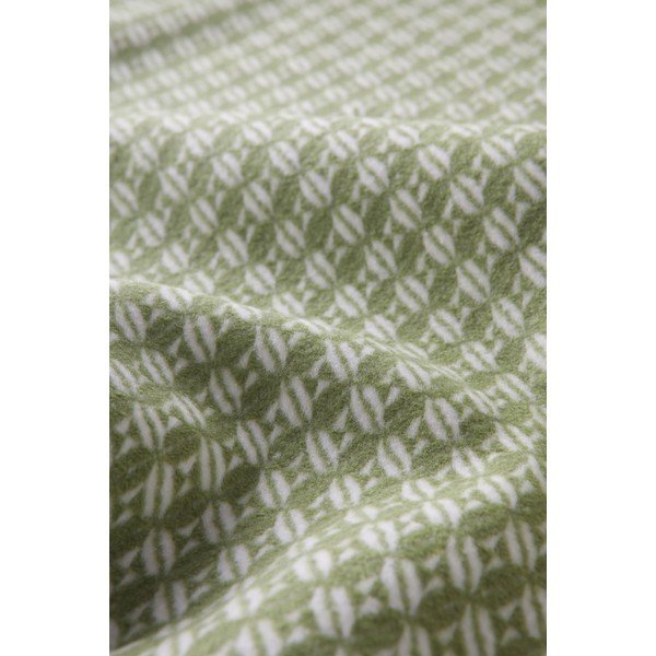 Zöld pamutkeverék takaró 140x180 cm Nilo – Euromant-image-2