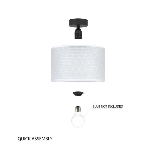 Taiko háromszögmintás fehér mennyezeti lámpa, ⌀ 25 cm - Sotto Luce-image-4