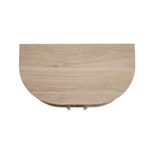 Világos natúr színű függő éjjeliszekrény tölgyfa dekorral Meta – Unique Furniture-image-3