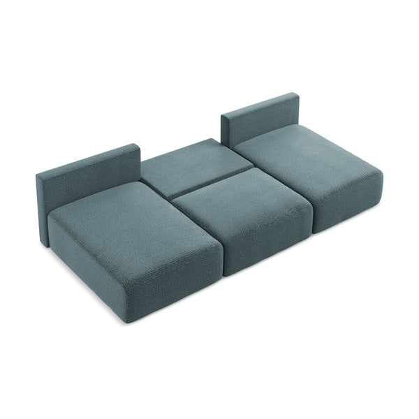 Türkiz kinyitható-tárolóhelyes sarokkanapé Kalena – Makamii-image-4