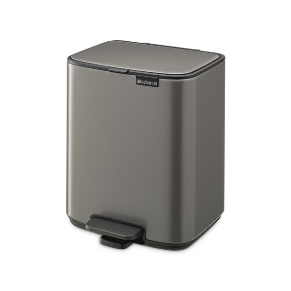 Szürke acél pedálos szemetes 7 l Bo – Brabantia