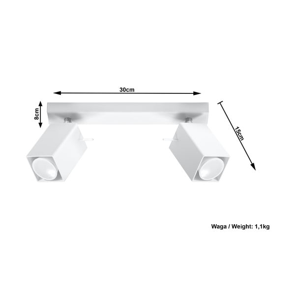 Toscana fehér mennyezeti lámpa - Sollux-image-4