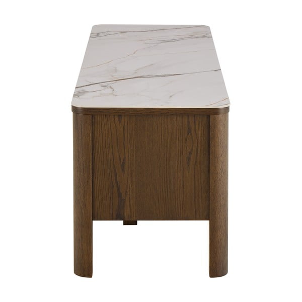 Barna TV-állvány tölgyfa dekorral 120x45x40 cm Southampton – Actona-image-4