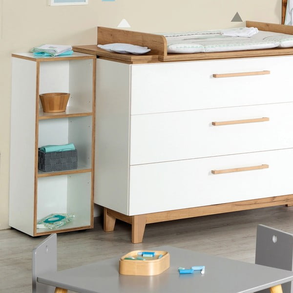 Fehér gyerek könyvespolc 30x91 cm Finn – Roba-image-1