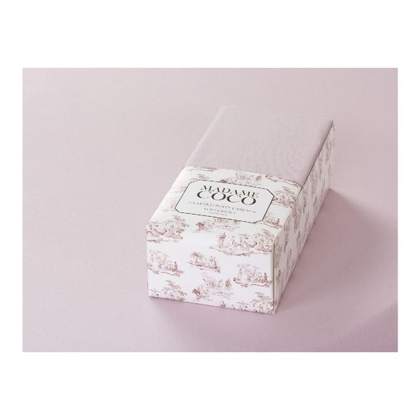 Basic halvány rózsaszín elasztikus lepedő egyszemélyes ágyhoz, 100 x 200 cm - Madame Coco