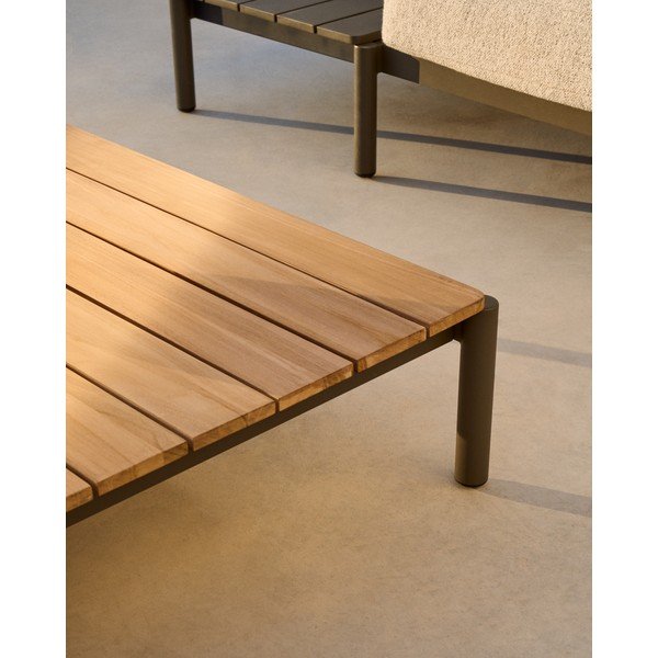 Teakfa kerti dohányzóasztal 89x91 cm Sorells – Kave Home-image-3
