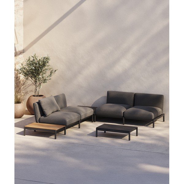 Fém kerti dohányzóasztal 57x91 cm Sorells – Kave Home-image-1