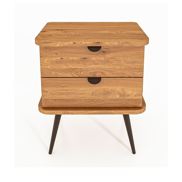 Natúr színű tölgyfa éjjeliszekrény Kula – The Beds-image-2