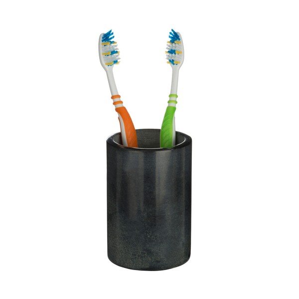 Sötétszürke kő fogkefetartó pohár Kamal – Premier Housewares-image-2