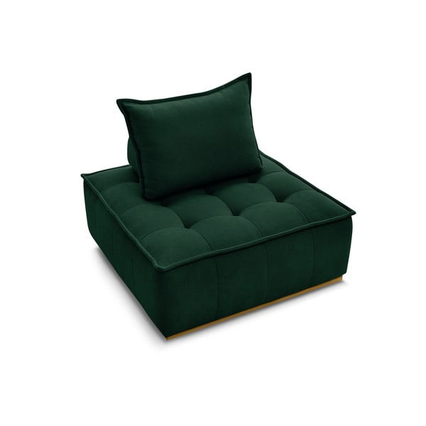 Sötétzöld zsenília fotel Elisa – Bobochic Paris-image-4