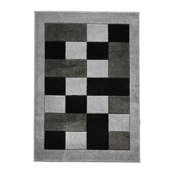 Geometrico Square szürke szőnyeg, 120 x 170 cm - Think Rugs