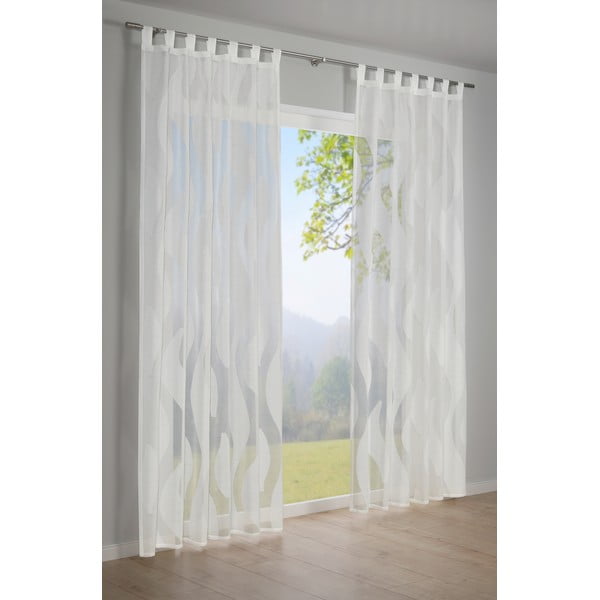 Fehér átlátszó függöny 245x140 cm Scherli - Gardinia-image-1