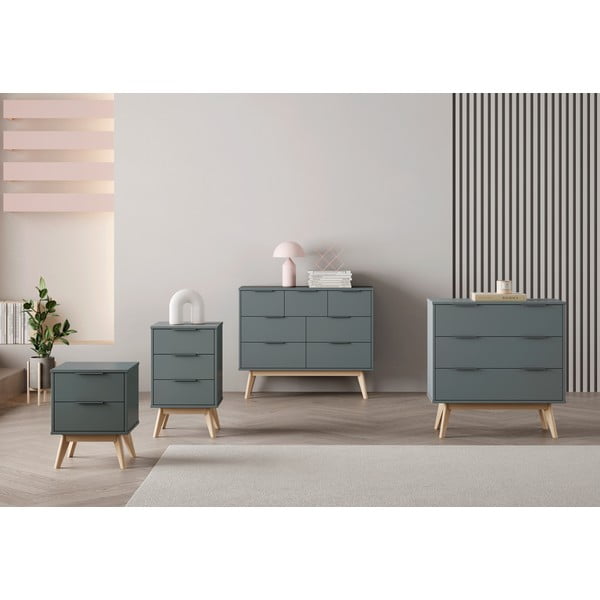 Szürkészöld éjjeliszekrény Pisco – Marckeric-image-1