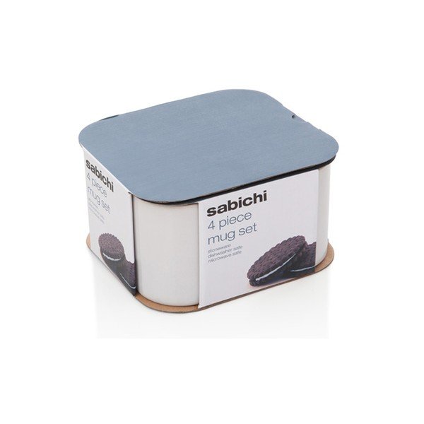 Mariposa 4 db-os agyagkerámia bögreszett, 350 ml - Sabichi-image-1