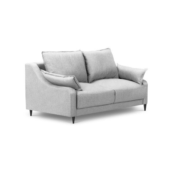 Ancolie világosszürke kanapé, 150 cm - Mazzini Sofas-image-2