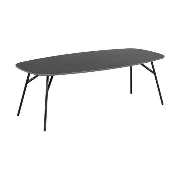 Fekete dohányzóasztal kerámia asztallappal 60x120 cm Caracas – Actona-image-2