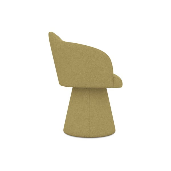 Mustársárga kárpitozott étkezőfotel Kanoa – Makamii-image-2