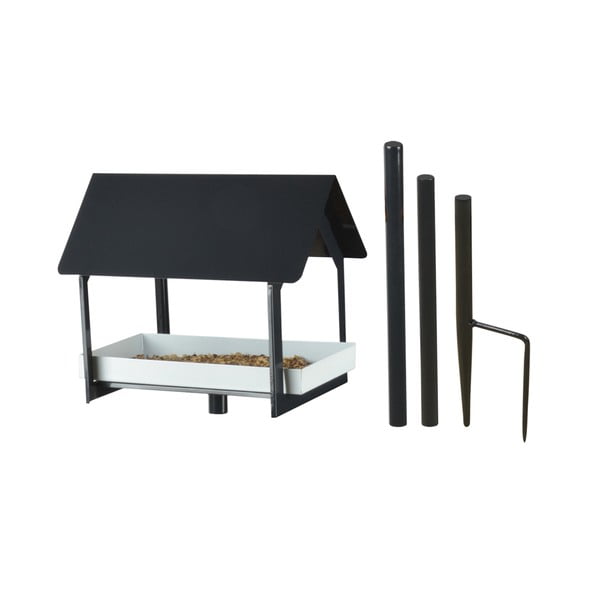 Antracitszürke, fém madáretető, 126 cm magas - Esschert Design-image-2