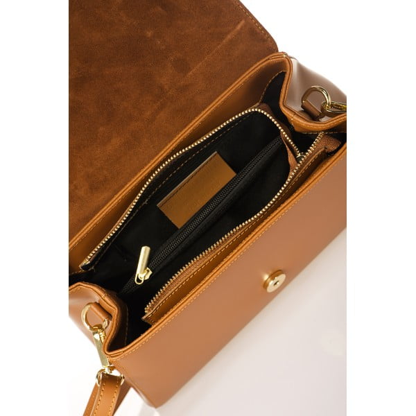 Marta narancssárga bőrtáska - Federica Bassi-image-1