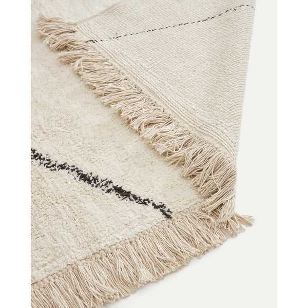 Krémszínű szőnyeg 160x230 cm Mijas – Kave Home-image-4