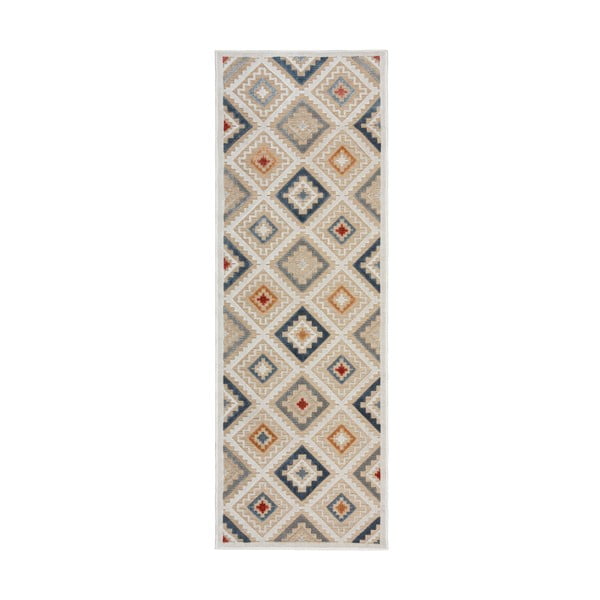 Krémszínű kültéri futószőnyeg 80x230 cm Zion Natural – Flair Rugs