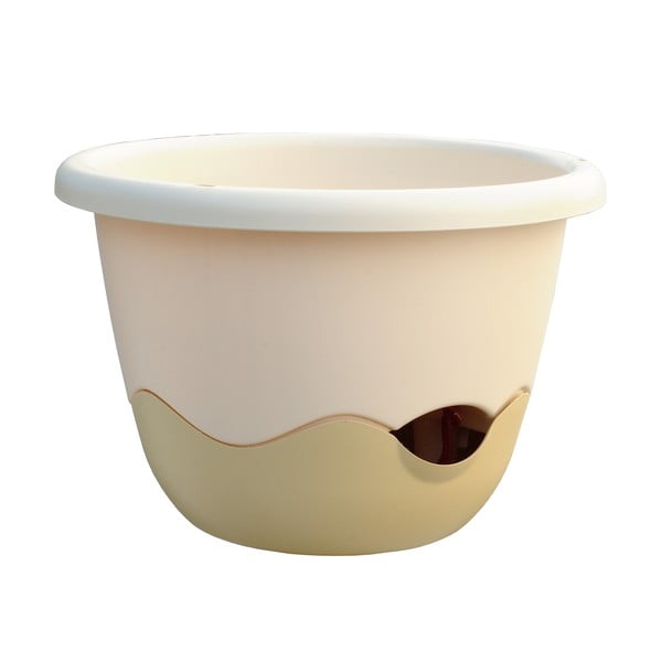 Mareta fehér felfüggeszthető önöntöző kaspó, hosszúság 25 cm - Plastia-image-1