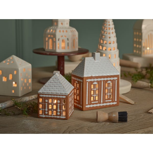 Kerámia gyertyatartó teamécseshez Gingerbread Lighthouse – Kähler Design-image-2