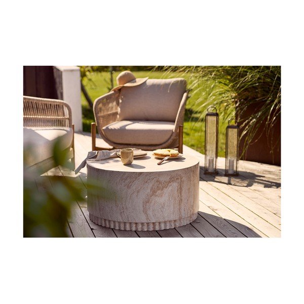 Kerámia kerek kerti dohányzóasztal ø 60 cm Bonn – House Nordic-image-3