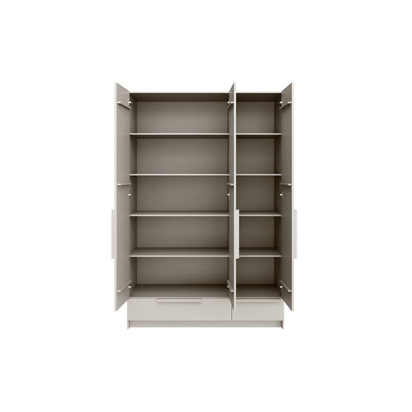 Krémszínű bútorelem - 3 db polc Pure - WOOOD-image-2