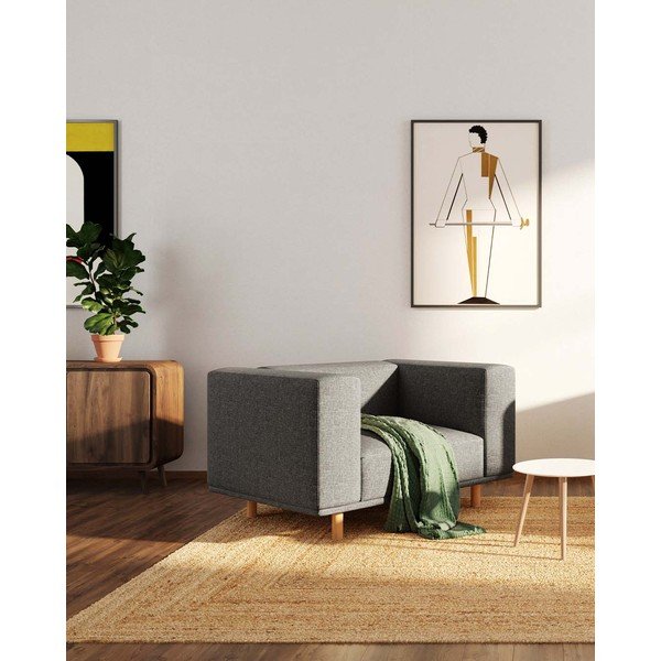 Szürke relaxációs fotel Kukumo – Ame Yens-image-1