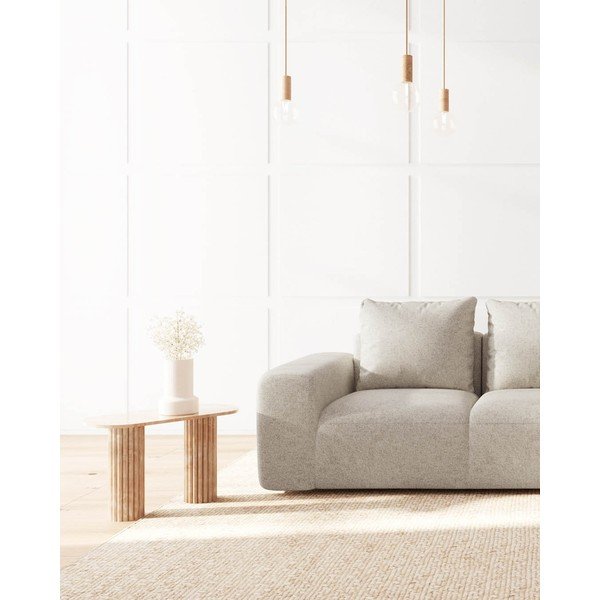 Krémszínű kanapé 287 cm Feiro – MESONICA-image-4