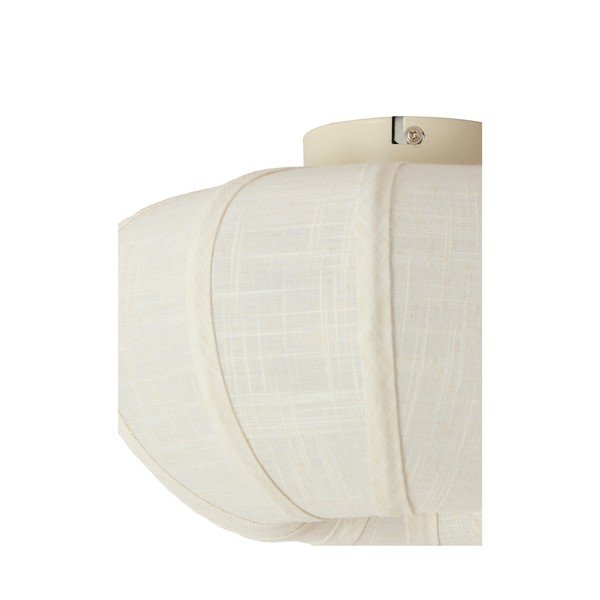 Krémszínű mennyezeti lámpa textil búrával ø 30 cm Zosia – Light & Living-image-2