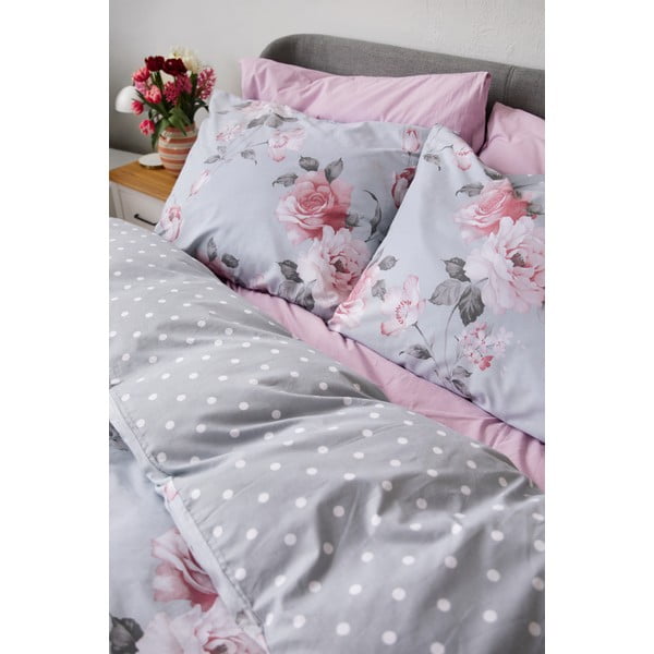 Belle szürke kétszemélyes pamut ágyneműhuzat, 200 x 220 cm - Bonami Selection-image-4