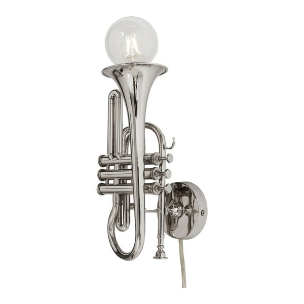 Trumpet Jazz ezüstszínű fali akasztó - Kare Design