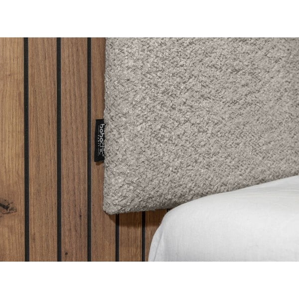 Világosszürke franciaágy ágyráccsal 160x200 cm Lior – Bobochic Paris-image-4