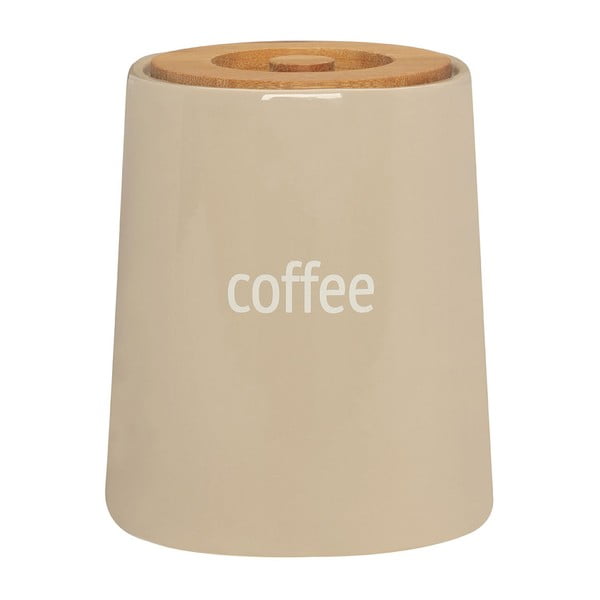 Fletcher krémszínű kávétartó bambusz fedéllel, 800 ml - Premier Housewares