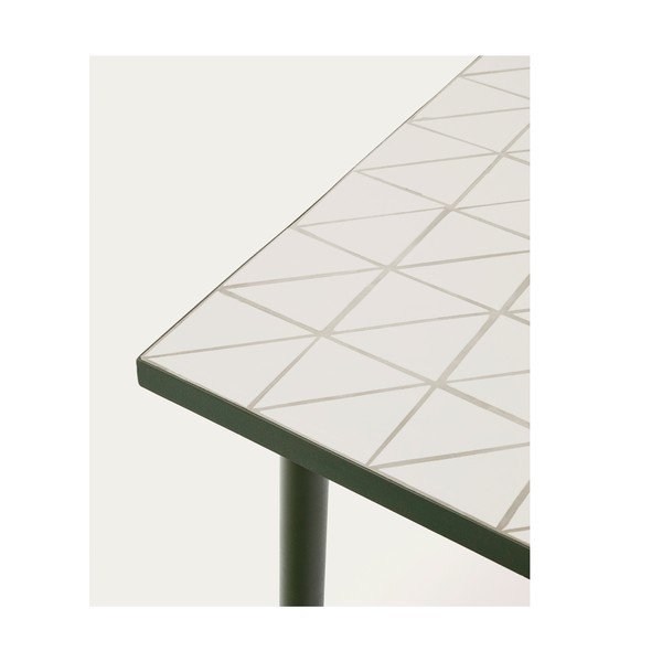 Acél kerti étkezőasztal 91x182 cm Maurina – Kave Home-image-4