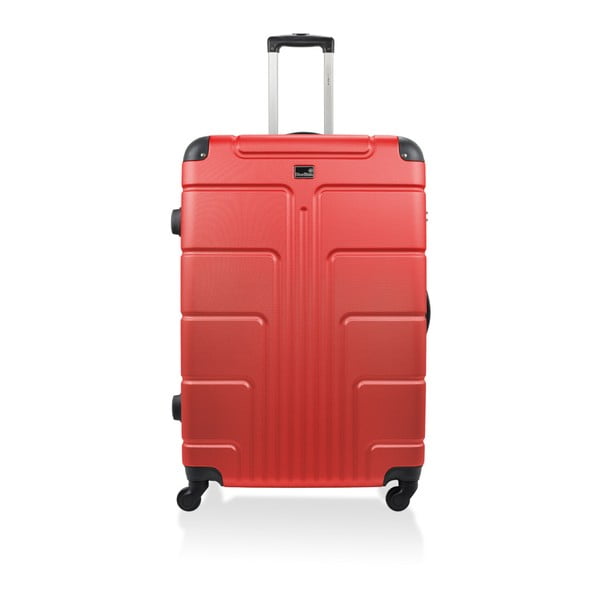Ottawa piros gurulós bőrönd, 60 l - Bluestar