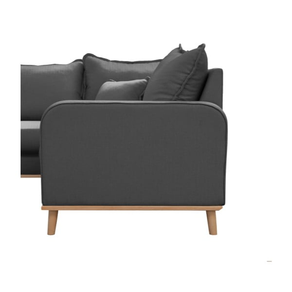 Sötétszürke sarokkanapé (bal oldali) Beata – Ropez-image-4