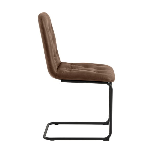 Barna bőrutánzat étkezőszék szett 2 db-os Kira – Actona-image-3