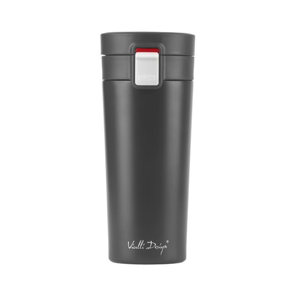 Fuori fekete thermo utazóbögre, 400 ml - Vialli Design-image-3